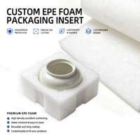 Insert en mousse EPE découpé sur mesure, emballage protecteur antichoc, doublure en mousse EPE perlée pour le transport et le stockage de pots en céramique