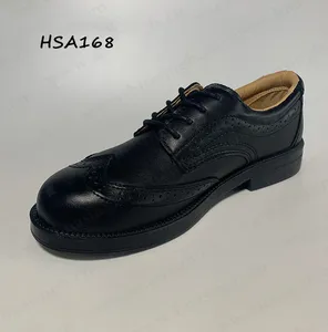 YWQ, Quênia mercado popular estilo wingtip homens segurança sapatos placa de aço inserir anti-impacto smash prova sapatos industriais HSA168