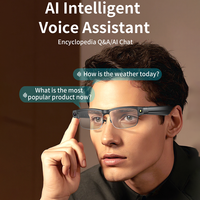 Lunettes Intelligentes Traducteur L802 avec Reconnaissance, Caméra d'Enregistrement Vidéo/Audio 8MP, Traduction IA, Contrôle Tactile/Vocal/par Application et Wi-Fi