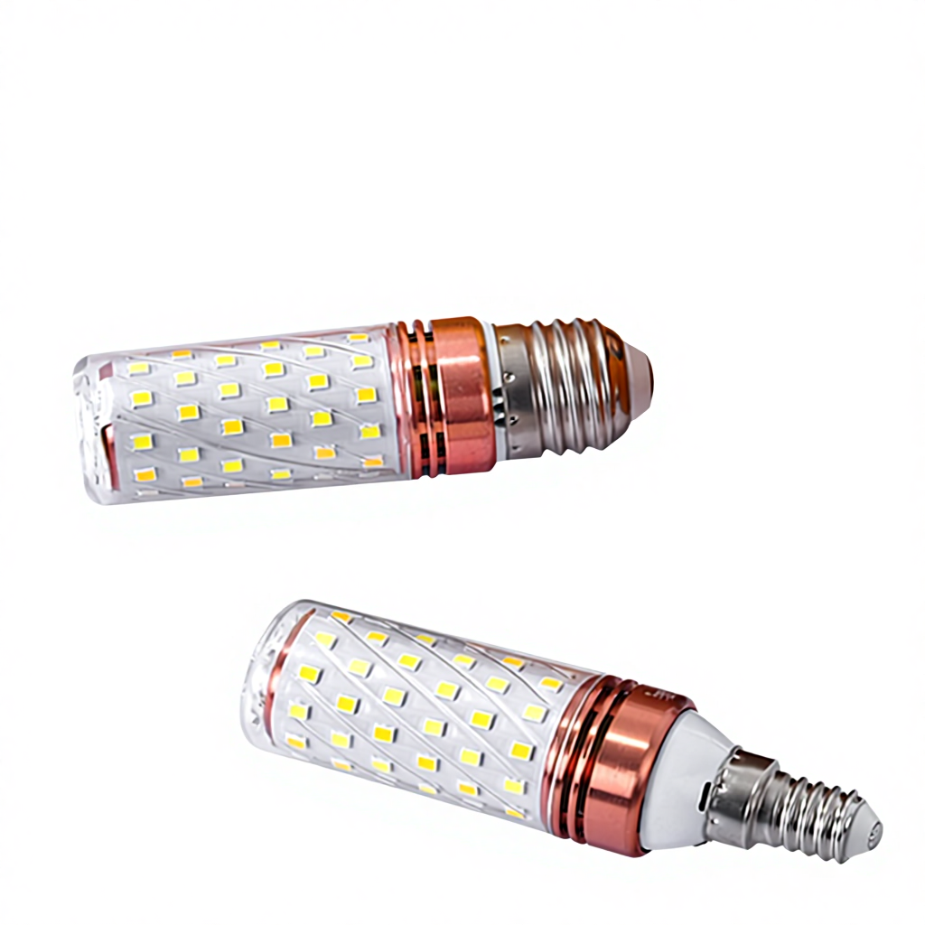 High-Brightness 3-Color E27 E14 Led Corn Bulb Energy-Saving 12W16W Plastic Lamp Body CE Certified 50000 Hours 2-Year Warranty