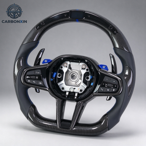 Volante Deportivo Personalizado de Fibra de Carbono con LED, 3 Brazos, 40 mm, para CS M3-M6 X3-X8 G01-G37 G80-G82, Sin Airbag - Product Image 1