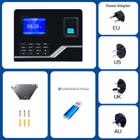Reloj de tiempo inteligente de contraseña de huella dactilar TCP IP para asistencia de empleados con software gratuito F20H