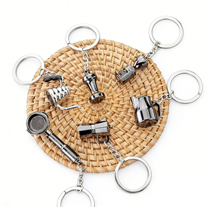 Porte-clés Premium Tasse <span class=keywords><strong>à</strong></span> <span class=keywords><strong>Café</strong></span> 3D avec Mini Cafetière et Artisanat Métallique pour Cadeau d'Affaires Promotionnel d'Entreprise Vente en Gros - Product Image 4