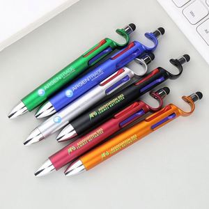 Multifunctional Plastic Ballpoint 1.0Mm Customizable Logo Promotional <b>Pen</b> With Blue Black Ink - Product Image 5