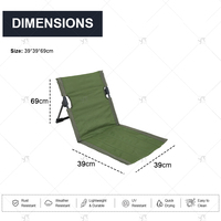 Chaise de plage pliable légère avec logo personnalisé, siège portable pour le camping en plein air, pour la plage et les parcs