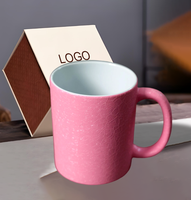Ventes chaudes Cadeau en gros Tasse à sublimation en céramique personnalisée de dessin animé Tasse à café en céramique de Noël 3D Petit-déjeuner Ensemble de tasses à bière