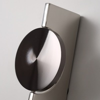 Applique murale LED minimaliste de luxe léger en acier inoxydable avec abat-jour en aluminium pour chambre, salon, bureau et couloir