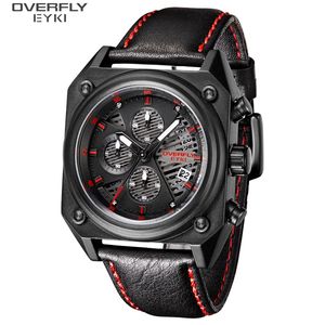 Jam Tangan <span class=keywords><strong>Analog</strong></span> Kuarsa Olahraga Pria Tali Kulit Jam Tangan Kasual - Product Image 4