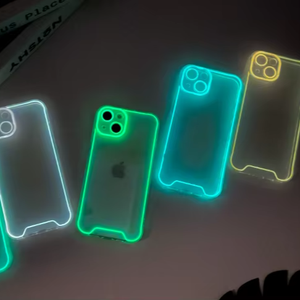 A basso prezzo luminoso custodia del telefono per iPhone 16 15 14 13 12 fluorescente Neon incandescente Cover posteriore notte Glow Tpu custodia del telefono - Product Image 2