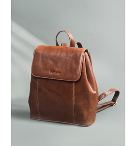 Sac à dos pour femme en cuir véritable 100% durable, léger, style professionnel de luxe, pour le travail, les voyages, l'école, le quotidien - Product Image 5