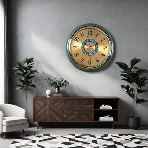 Armen's Wall <b>Clock</b> Round 95mm <b>Battery</b> Powered Silent Quartz For Living Room Bedroom Home Use - Product Image 1