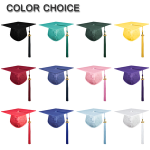 Chapeau et pompon de <span class=keywords><strong>graduation</strong></span> de lycée en polyester mat élastique - Product Image 6