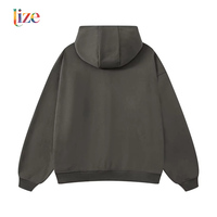 Produsen Hoodie Custom Heavyweight Oversized 350 400 500 Gsm French Terry Cotton Puff Print 450Gsm 500Gsm untuk Pria