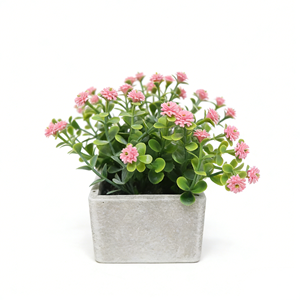 Piante Artificiali di Gypsophila <span class=keywords><strong>in</strong></span> Vaso di Carta, Decorazioni <span class=keywords><strong>Rosa</strong></span> Soffici, Fiori <span class=keywords><strong>Rosa</strong></span>, Affascinante Decorazione per la Casa - Product Image 4