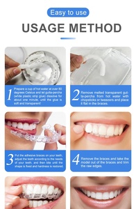 Vente en gros de 2 paires de facettes dentaires réglables pour le blanchiment des dents, couverture temporaire de fausses dents pour un sourire confiant - Product Image 6