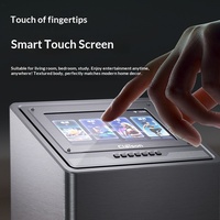 Heimkino-Karaoke All-in-One-Gerät mit Touchscreen, Zwei Kabellosen Mikrofonen & Bluetooth für TV/Party