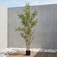 Künstliche Bambuspflanze mit Topf Künstlicher Bambusbaum Dekorative Zimmerpflanzen für Zuhause Büro Hotel Landschaftsgestaltung