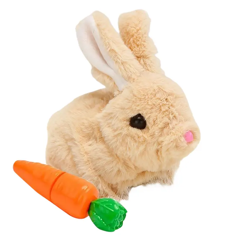 Schlussverkauf Hase-Spielzeug Ostern-Korb Knödel Kaninchen interaktives Lernspielzeug elektrisch Spring-Wander-Könechtenspielzeug für Kinder