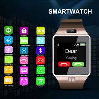 Montre connectée DZ09 avec podomètre, carte SIM et caméra, montre de sport, téléphone portable, carte SIM