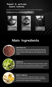 Olio di Argan <span class=keywords><strong>e</strong></span> Jojoba naturale puro olio per la crescita della <span class=keywords><strong>barba</strong></span> per la ricrescita dei <span class=keywords><strong>baffi</strong></span> per il trattamento di manutenzione della <span class=keywords><strong>barba</strong></span> <span class=keywords><strong>e</strong></span> dei <span class=keywords><strong>baffi</strong></span> - Product Image 2