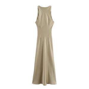 10%OFF XS-L Summer <strong>Dress</strong> Elegant Sleeveless Round Neck <strong>Dress</strong> <strong>Pinafore</strong> <strong>Dress</strong> - Product Image 6