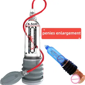 Hot Selling Dilo Oefening Mannelijke Masturbatie Cup Seksspeeltjes Siliconen Rubber Afdichting 3 In 1 Water/Lucht Mannen Penis Pomp