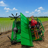 Mini transplanteur de riz pratique à 6 rangs