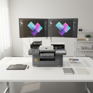 Imprimante à plat UV professionnelle avec chargeur automatique de balles de golf, CD <span class=keywords><strong>et</strong></span> DVD rotatif, tête d'impression CE4M format A2, prix 6042 - Product Image 1