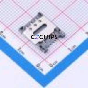 SIM-12A SIM Card Connector SMD Connector Flip Cover Type Nano SIM Card Card Holder 1.5mm - Product Image 1