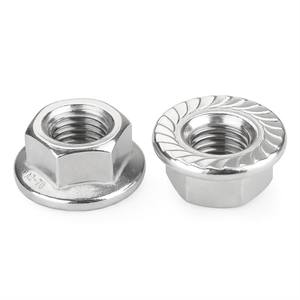 Écrou à bride M8 écrou hexagonal M10 avec dent inférieure vis anti-dérapante anti-desserrage usine en gros - Product Image 5