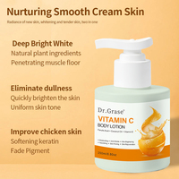 Lotion corporelle à la vitamine C avec des ingrédients biologiques pour tous les types de peau, blanchissante, hydratante et parfum naturel