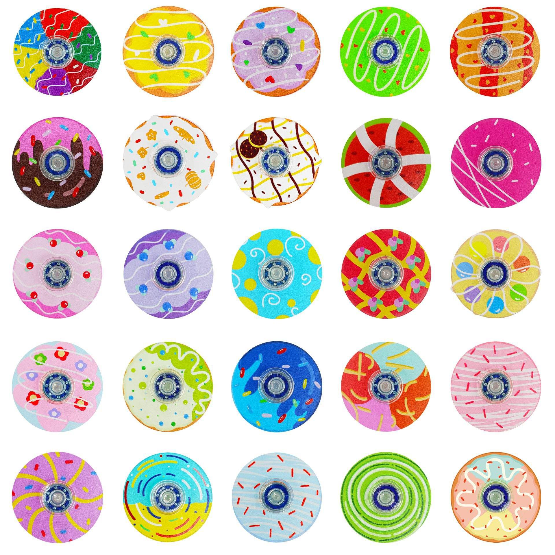 Wholesale Donut Design Anxiety Stress Relief Fingertip Gyros Sensory Fidget Toys Spinners for Kids Gifts