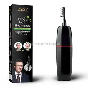 <span class=keywords><strong>DEXE</strong></span> Shampooing Colorant Permanent Magique Noir Naturel avec Brosse et Peigne – Facile à Utiliser à Domicile et en Salon pour Hommes et Femmes - Product Image 3