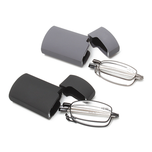 <strong>Mini</strong> Black <strong>Reading</strong> <strong>Glasses</strong> Easy Carry Retractable Folding Design - Product Image 1