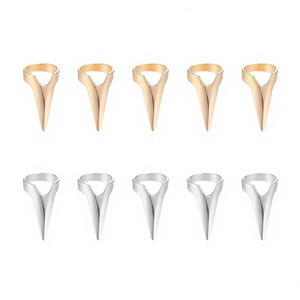 Anneaux de séparation pour cheveux professionnels, pinces en acier inoxydable, outil de tressage rapide, installation de coiffure, extensions de cheveux humains - Product Image 1