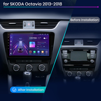 Autoradio multimédia Junsun V1 EU Stock avec écran de navigation Android Auto sans fil pour SKODA Octavia A7 2013-2018