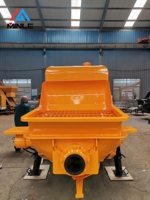 Pompe à béton sur remorque Minle S à moteur diesel, certifiée ISO, auto-chargeante, haute capacité pour la construction de maisons rurales