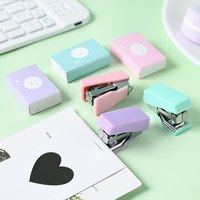 Lidemei Creative Mini Stapler Manuelle Leistung Kleine Bürobedarf Kunststoff hefter zum Binden