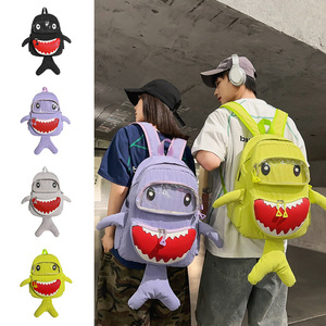 Mochila de Tiburón Pequeño Personalizada de Marca de Moda Verano 2026, Diseño Exclusivo Unisex, Bolso de Hombro con Dibujos Animados - Product Image 1