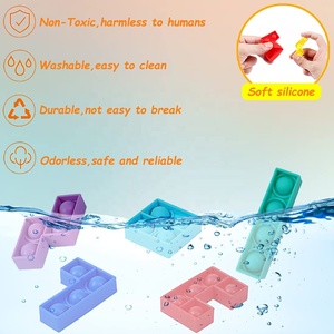 Jouet sensoriel Push Pop Bubble, <span class=keywords><strong>jeu</strong></span> de puzzle pour soulager le <span class=keywords><strong>stress</strong></span>, <span class=keywords><strong>anti</strong></span>-anxiété, concentration et <span class=keywords><strong>jeu</strong></span> tactile - Product Image 2