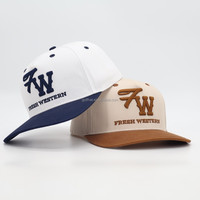 Gorra de Béisbol de 5 Paneles, Unisex, de Algodón, de Lujo, con Diseño en Dos Tonos, Estilo A-Frame, Personalizable con Logotipo Bordado en 3D, Ajustable, para Actividades al Aire Libre