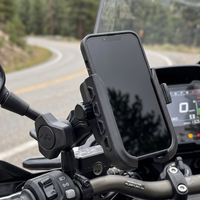 Support de téléphone universel pour moto, scooter, vélo, rotatif à 360 degrés, noir, anti-vibrations, pour moto