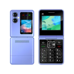 Flip Feature niedlichen Mini 2G Handy, das lila Farbe 32MB RAM 32MB ROM mit Preisen tragbare Telefone ist