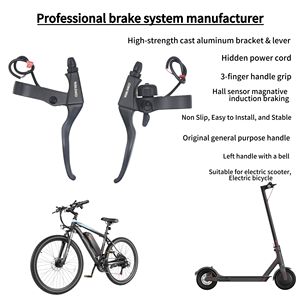Levier de frein gauche droit en option Levier de frein Hall linéaire à 3 fils avec <span class=keywords><strong>poignée</strong></span> de frein à cloche pour Scooter E-bike Bicycle 160mm Rotor - Product Image 6