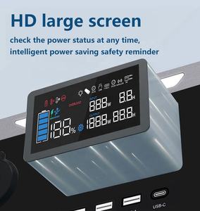 Senter pengisi daya nirkabel portabel <span class=keywords><strong>600W</strong></span>, baterai Lithium Ion gelombang sinus murni Panel surya tanpa kabel - Product Image 3