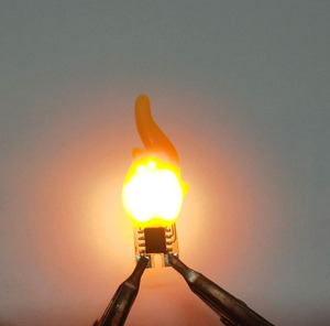 หลอดไฟ LED รูปเปลวไฟ สีแดงและสีเขียว แบบ COB กระพริบ DC 3V แสงกะพริบ หลอดไฟ LED แบบเส้นใย สำหรับตกแต่งงาน DIY งานปาร์ตี้ และงานประดิษฐ์ - Product Image 5