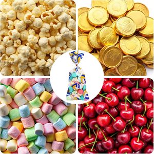 Bolsas Goodie, bolsas <span class=keywords><strong>de</strong></span> celofán con 4 lazos torcidos-Suministros <span class=keywords><strong>de</strong></span> cumpleaños del equipo <span class=keywords><strong>de</strong></span> voleibol para cestas <span class=keywords><strong>de</strong></span> regalo, bodas y novias - Product Image 4