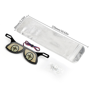 Luz LED de 12V para Matrícula de Motocicleta, Forma de Ojo, 5 Patrones, 2 Colores, Múltiples Modos de Iluminación, Ciclo Automático, Impermeable - Product Image 6