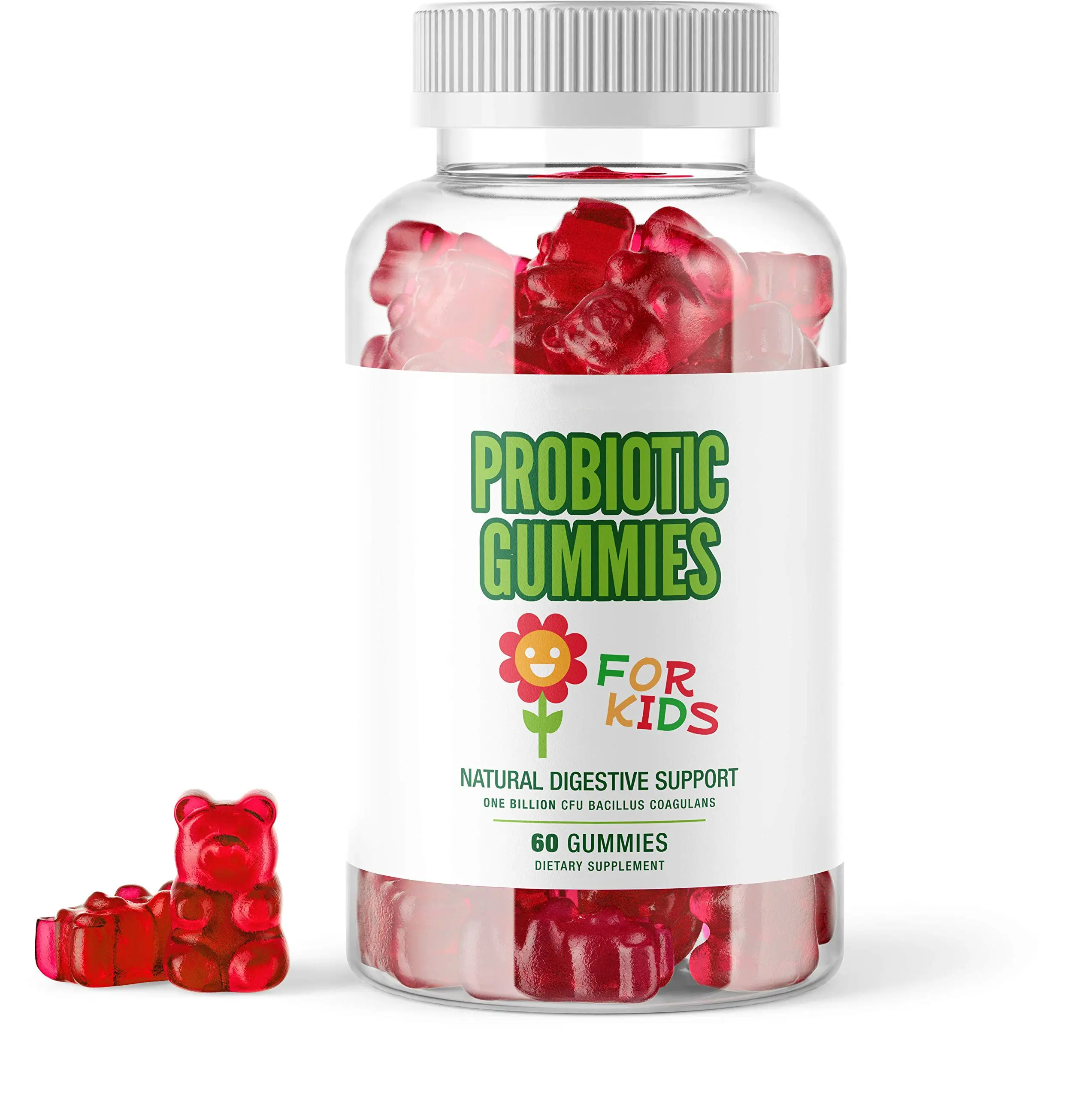 OEM Probiotic Sugar Free Gummies for Kids Prebiotic Probiotic Cultures for Digestive Health and Immune Support