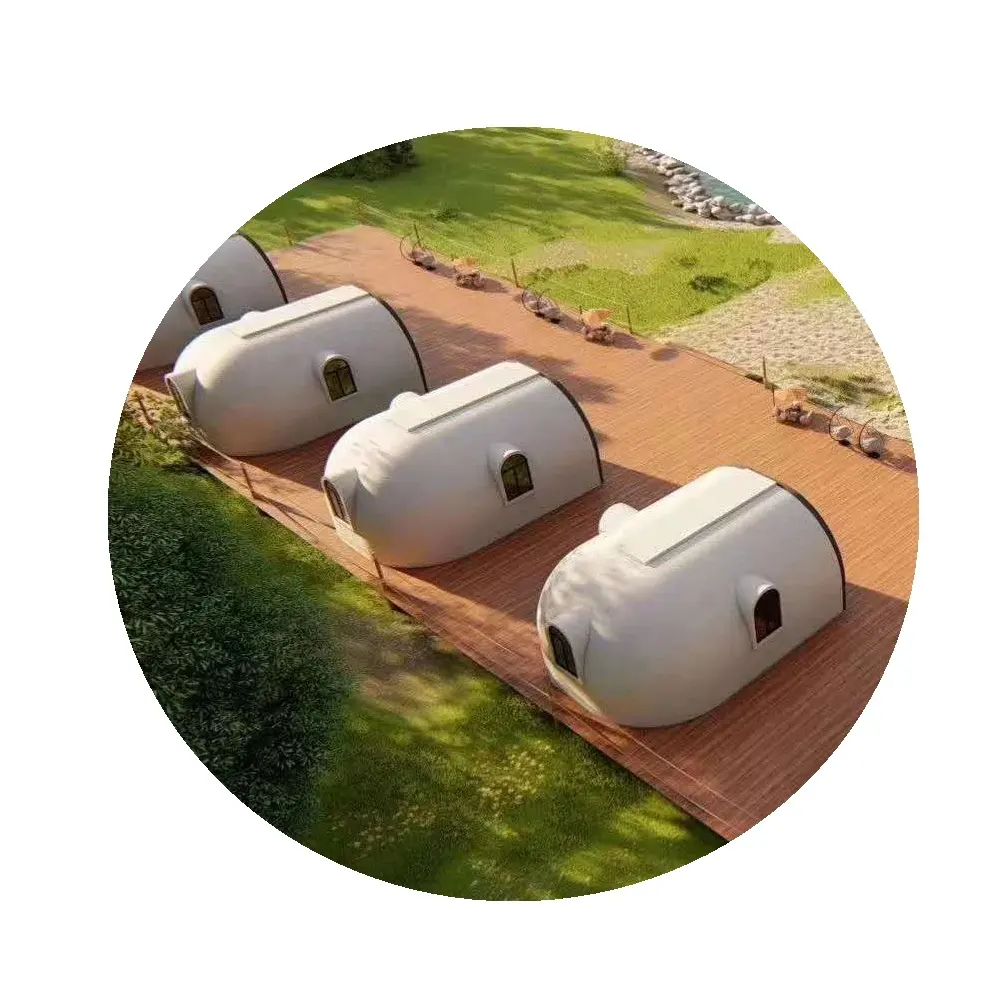 Geodetische Prefab Luxe Aangepaste Economische Vruchten En Veg Huizen Qyjhouse Module Park Japan Eps Drie Slaapkamer 3 Loft Dome Huis